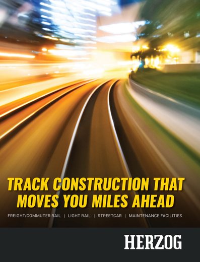 Cover of Track Construction Brochure, Herzog